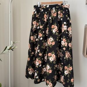 The Occasion by Old Navy High-Waisted Taffeta Midi Skirt Size L